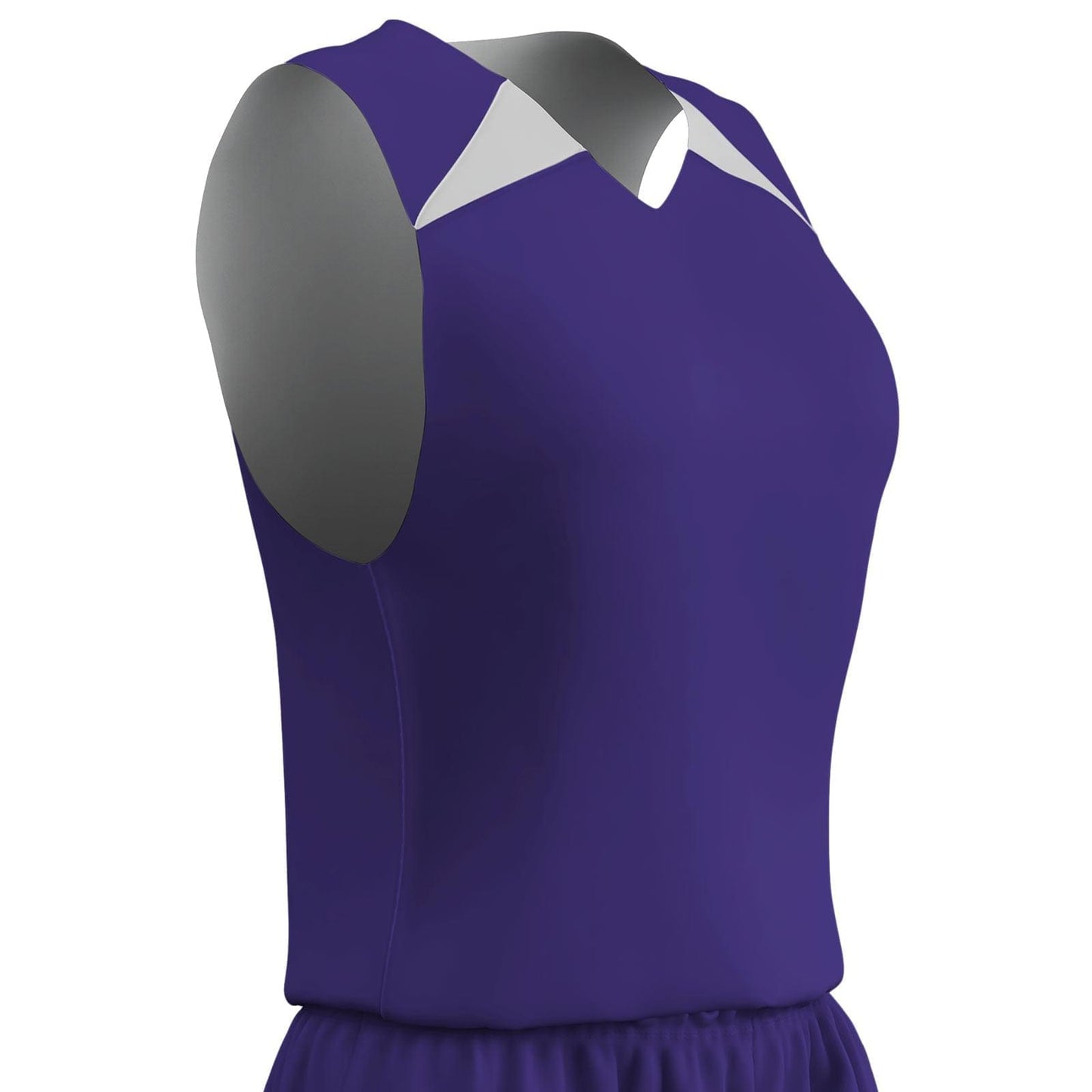 Birds Eye Mesh Reversible Basketball Jersey Shoulder Trim,Women, Adult