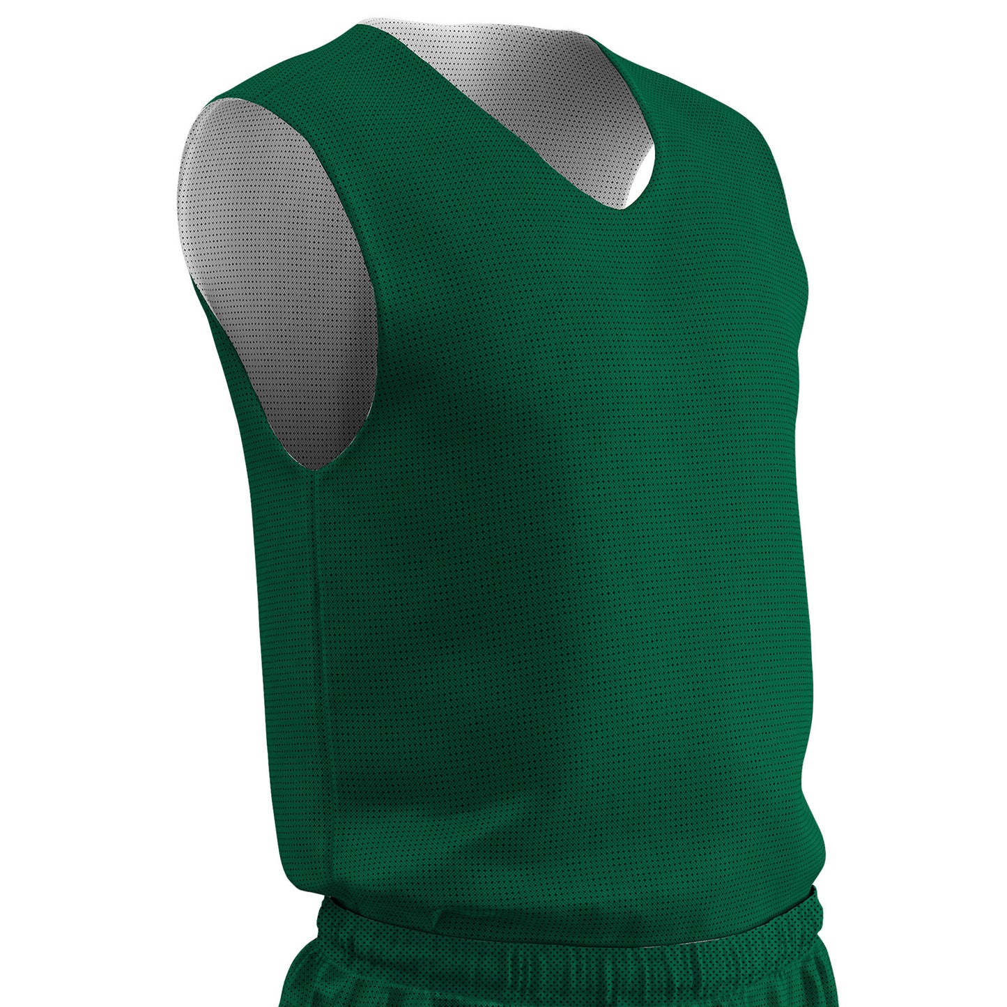 Polyester Tricot Mesh Reversible Basketball Jersey Shoulder Trim, Mens, Adult
