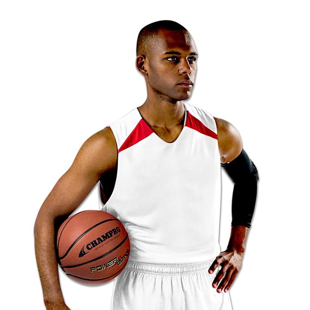 Birds Eye Mesh Reversible Men's Basketball Jersey Shoulder Trim, Adult