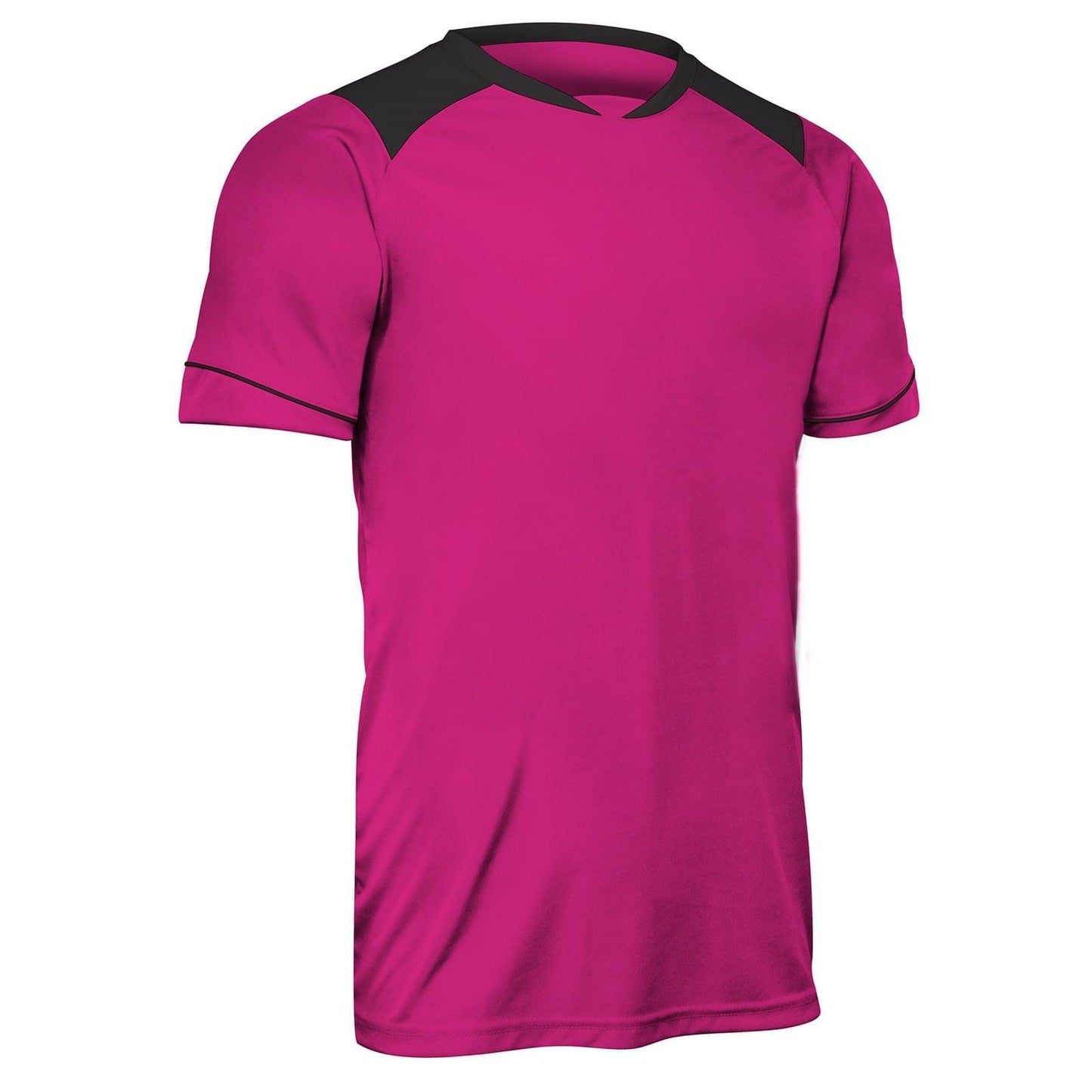 Attacker Men's Soccer Jersey, Moisture Wicking 2 Color Shoulder Trim Adult