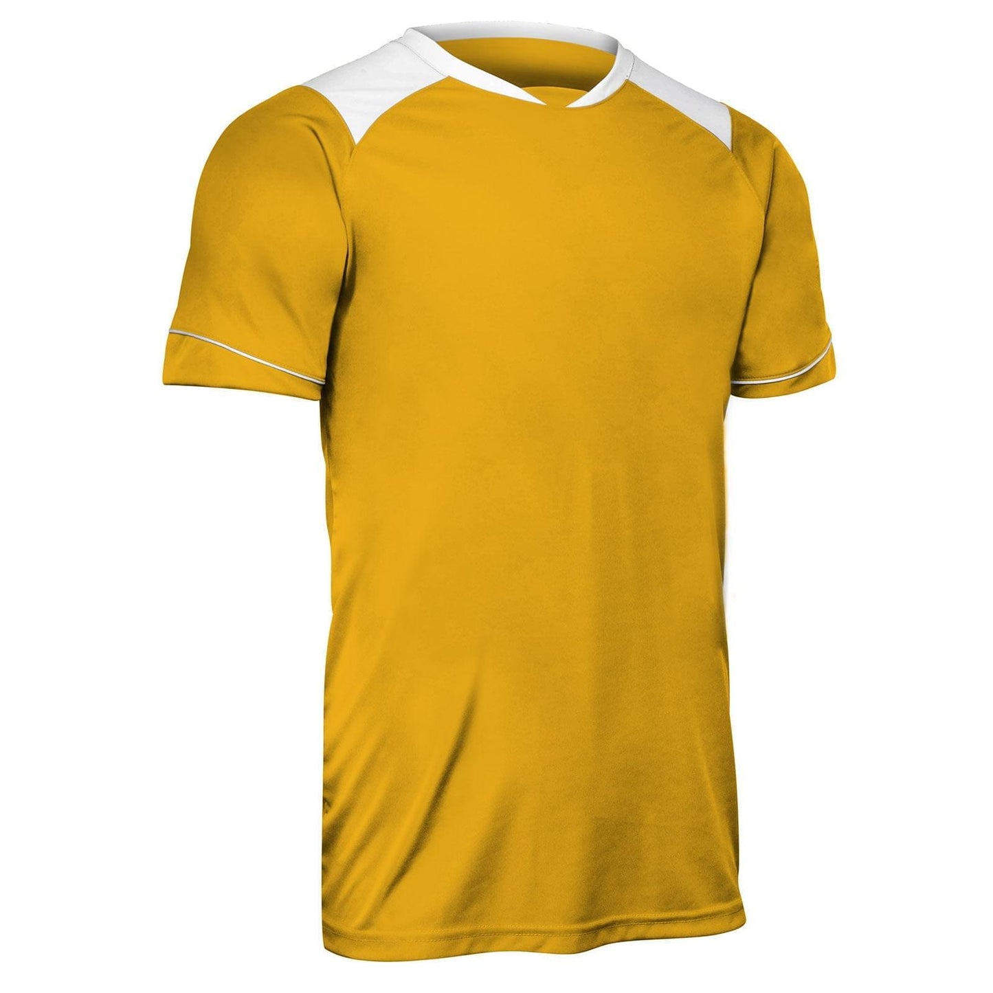 Attacker Men's Soccer Jersey, Moisture Wicking 2 Color Shoulder Trim Adult