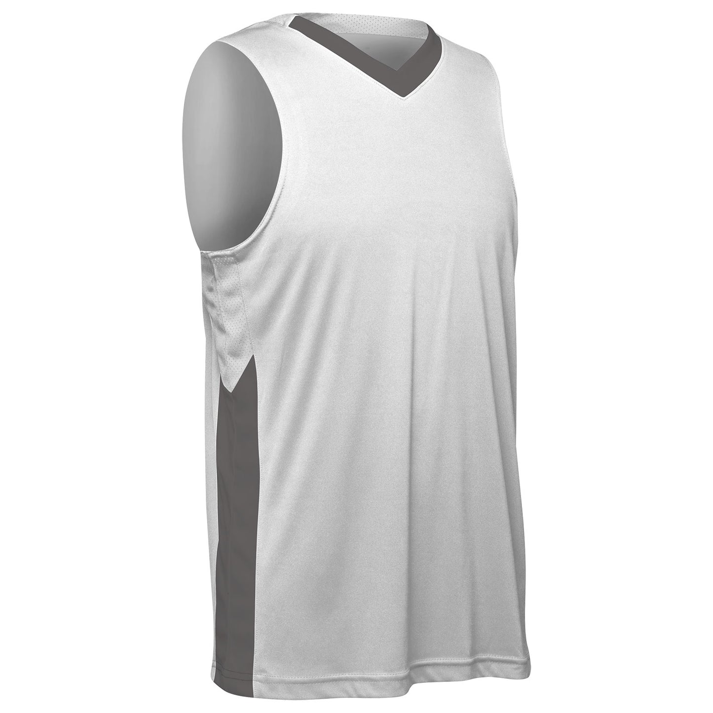 Icon 2 Color V-Neck Moisture Wicking Men's Basketball Jersey