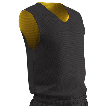 Polyester Tricot Mesh Reversible Basketball Jersey Shoulder Trim, Mens, Adult