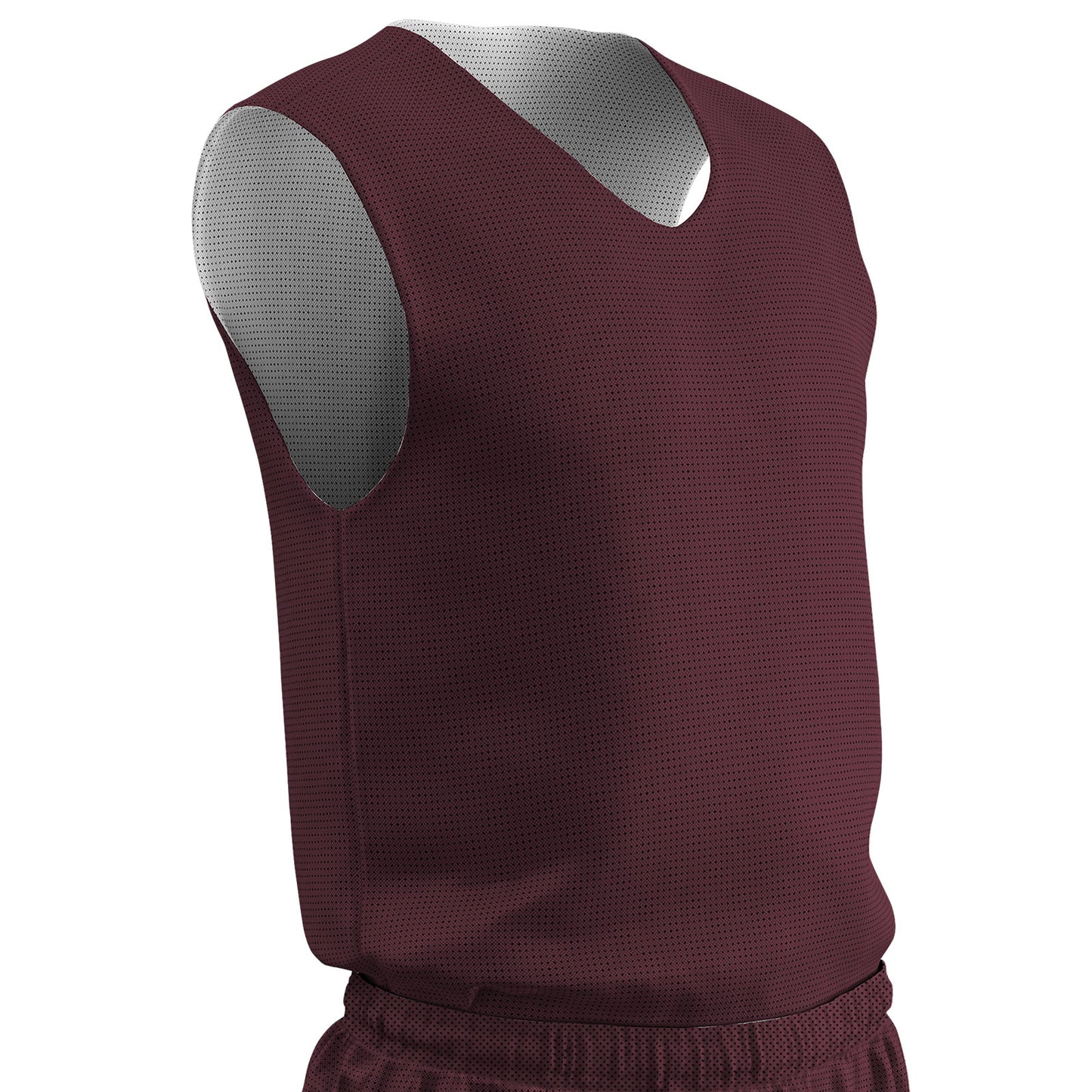 Polyester Tricot Mesh Reversible Basketball Jersey Shoulder Trim, Mens, Adult