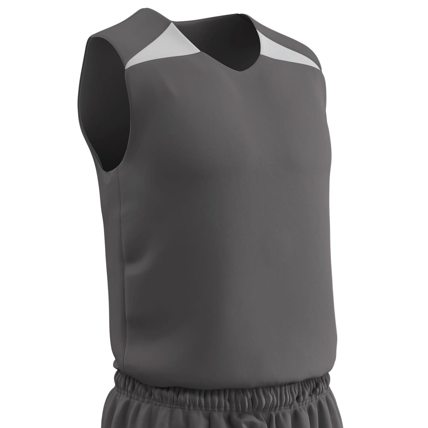 Birds Eye Mesh Reversible Basketball Jersey Shoulder Trim, Boys, youth