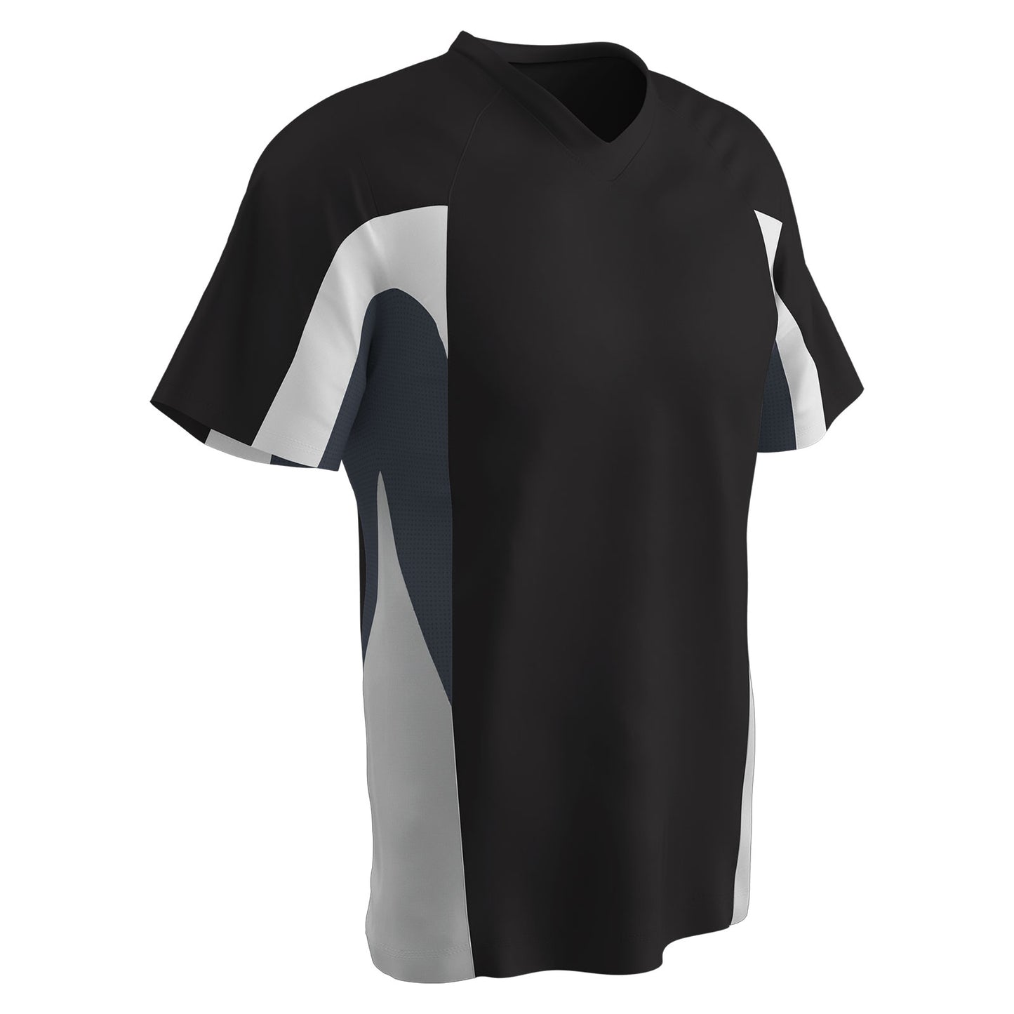 Relief V-Neck 3 Color Baseball Jersey BLACK BODY, GRAPHITE BODY, WHITE BODY