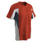 Relief V-Neck 3 Color Baseball Jersey ORANGE BODY, GRAPHITE BODY, WHITE BODY