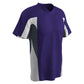 Relief V-Neck 3 Color Baseball Jersey PURPLE BODY, GRAPHITE BODY, WHITE BODY