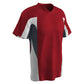 Relief V-Neck 3 Color Baseball Jersey SCARLET BODY, GRAPHITE BODY, WHITE BODY