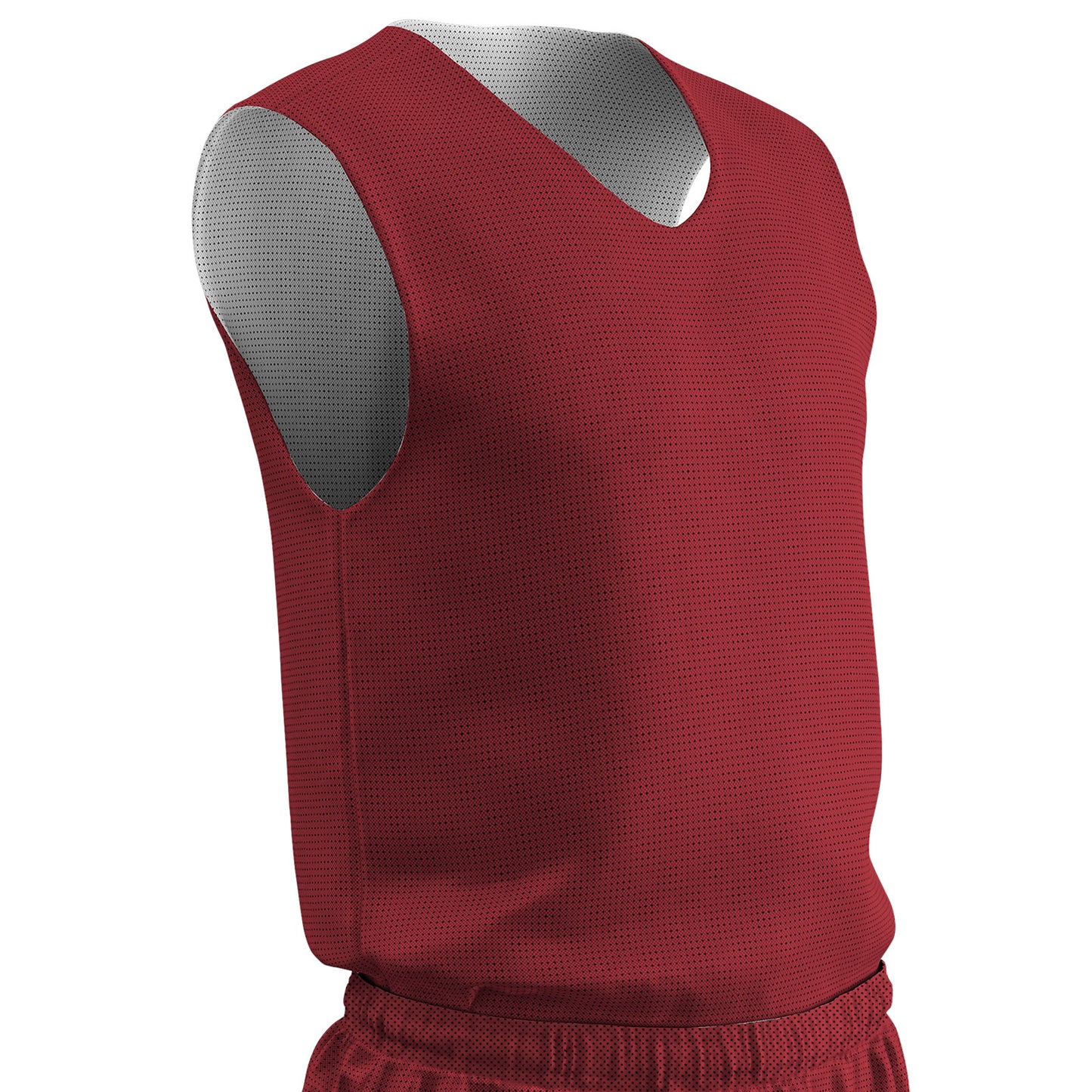 Polyester Tricot Mesh Reversible Basketball Jersey Shoulder Trim, Mens, Adult