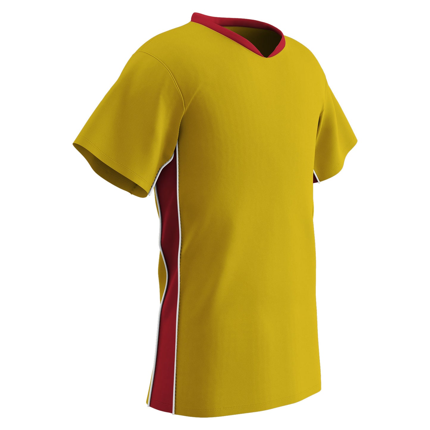 Header Boys Soccer Jersey, 2 Color Trim with Piping V-Neck, youth