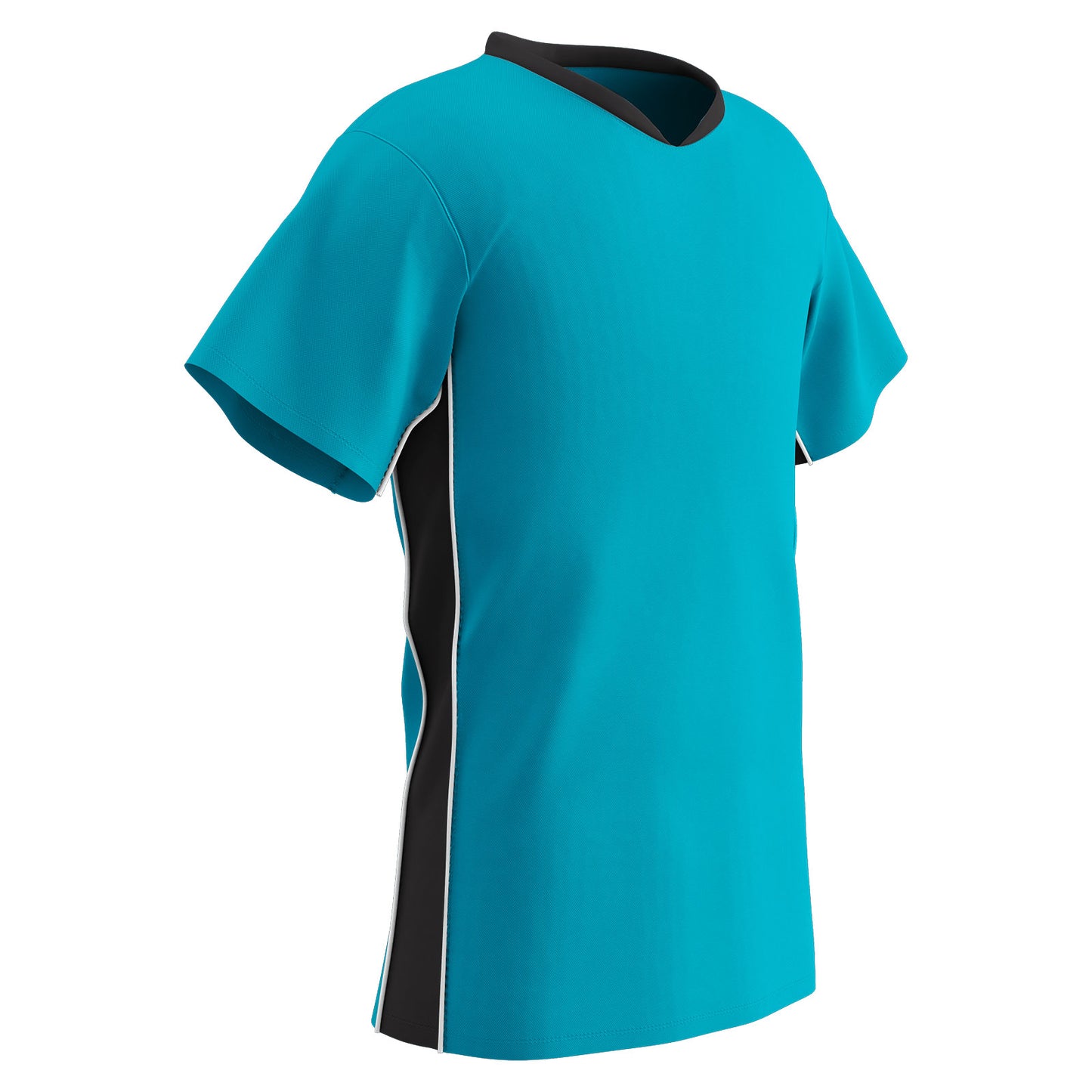 Header Men's Soccer Jersey, 2 Color Trim with Piping V-Neck, Adult