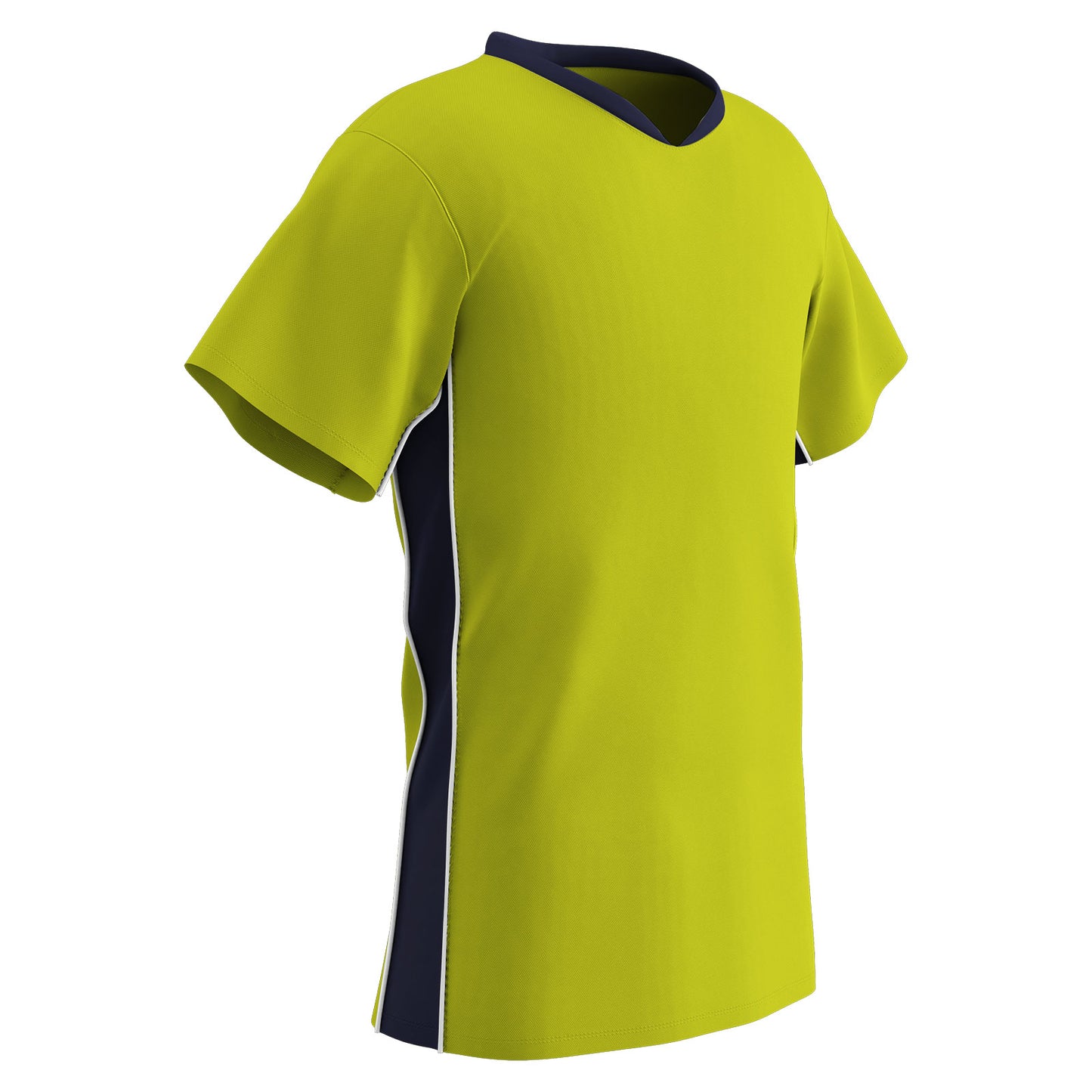 Header Men's Soccer Jersey, 2 Color Trim with Piping V-Neck, Adult