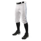 Knicker Knee Length Baseball Pant With Piping WHITE BODY, NAVY PIPE