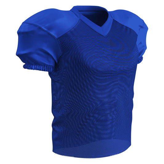Waist Length Solid Practice Football Jersey ROYAL BODY