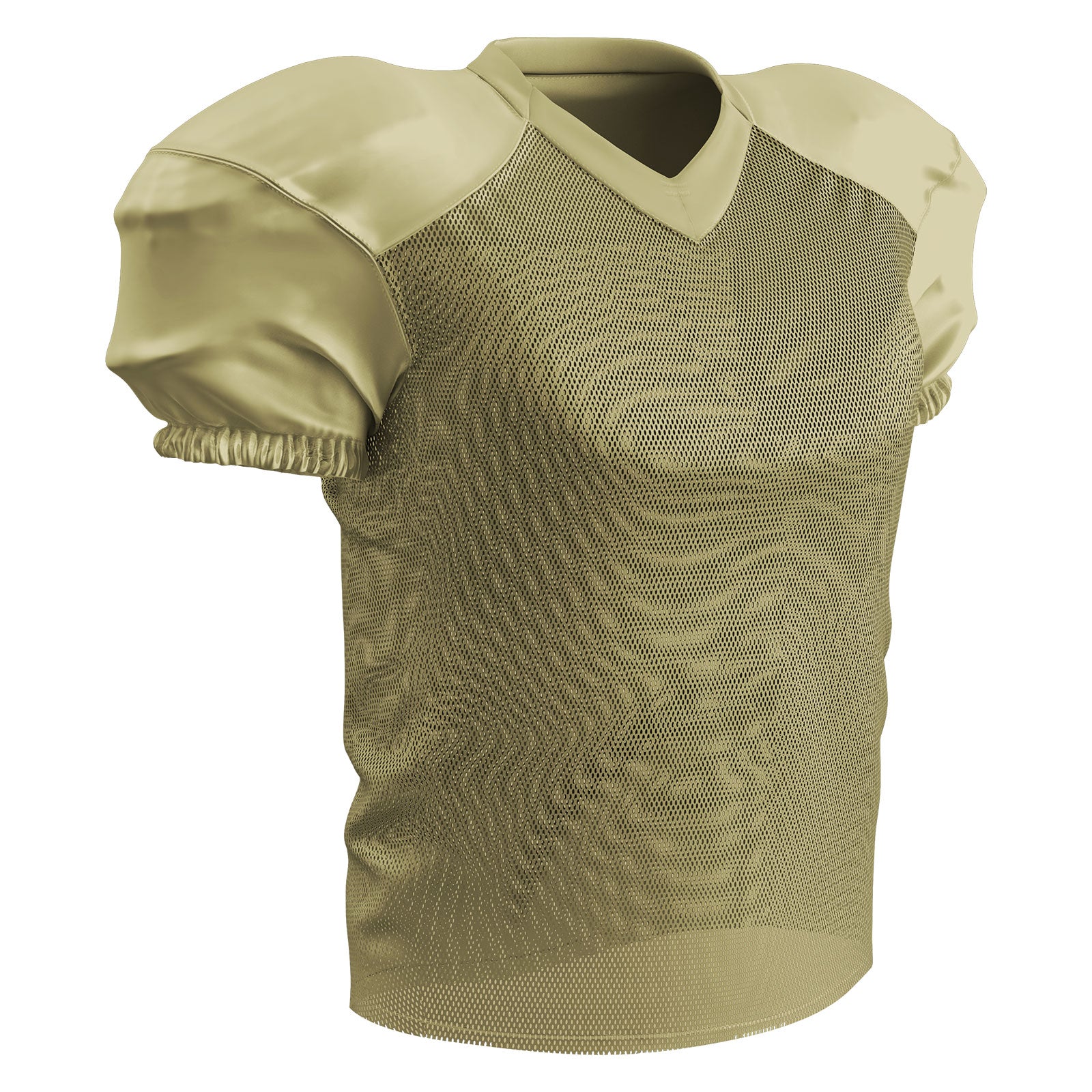 Waist Length Solid Practice Football Jersey VEGAS GOLD BODY