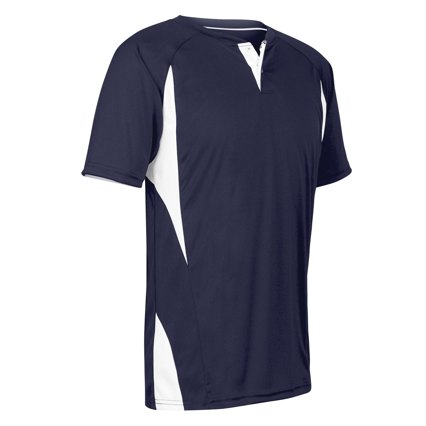 Wild Card 2 Button 2 Color Baseball Jersey NAVY BODY, WHITE BODY