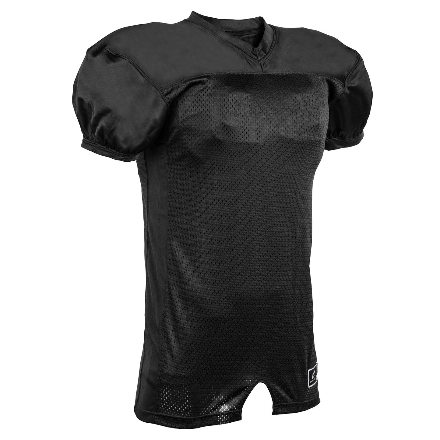 Pro Game Stretch Mesh Solid Football Jersey BLACK BODY