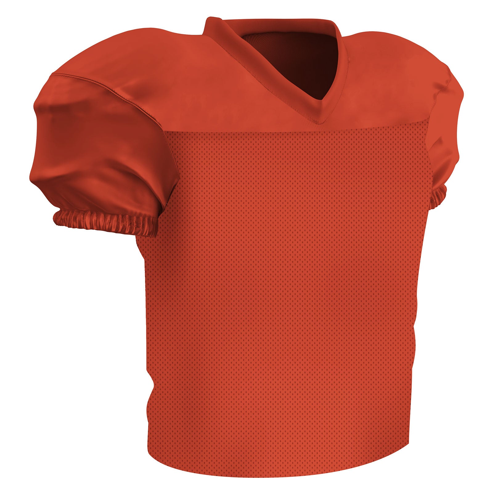 Preseason Practice Football Jersey Waist Length Mesh ORANGE BODY