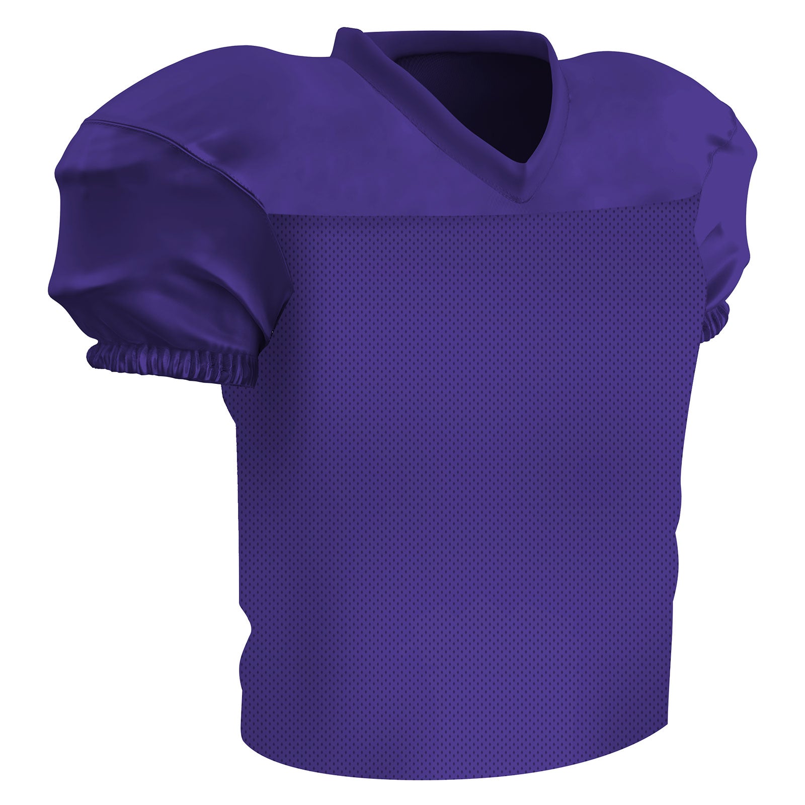 Preseason Practice Football Jersey Waist Length Mesh PURPLE BODY