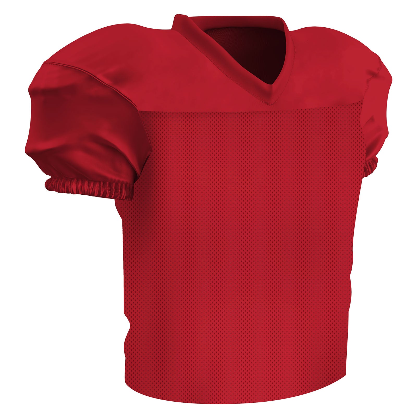 Preseason Practice Football Jersey Waist Length Mesh SCARLET BODY