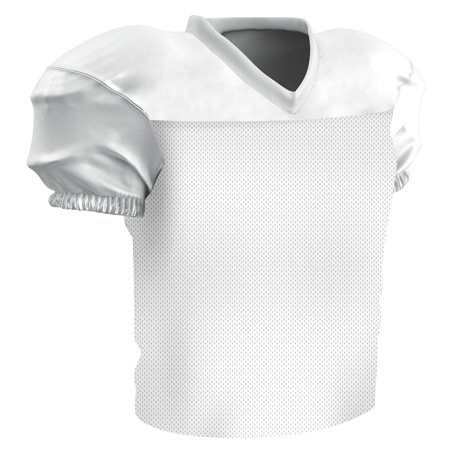 Preseason Practice Football Jersey Waist Length Mesh WHITE BODY