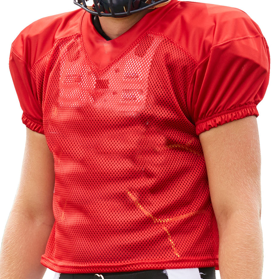 Waist Length Solid Practice Football Jersey, Adult, Boys